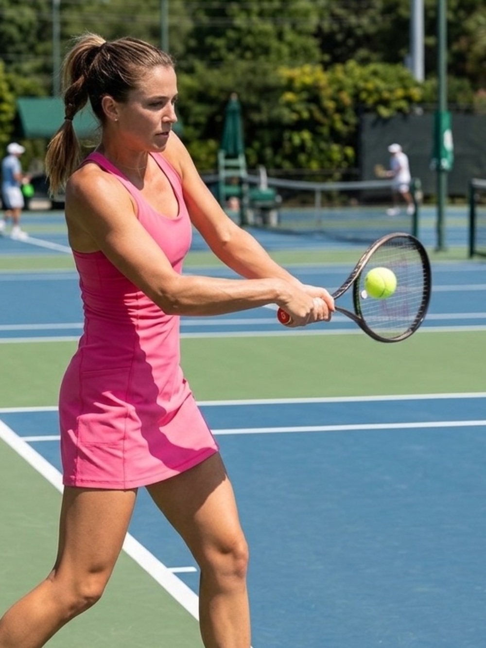 Sweaty Betty Pink Racerback Tennis Dress